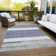 Machine Washable Indoor/Outdoor Claudian ACN1624 Denim Rug