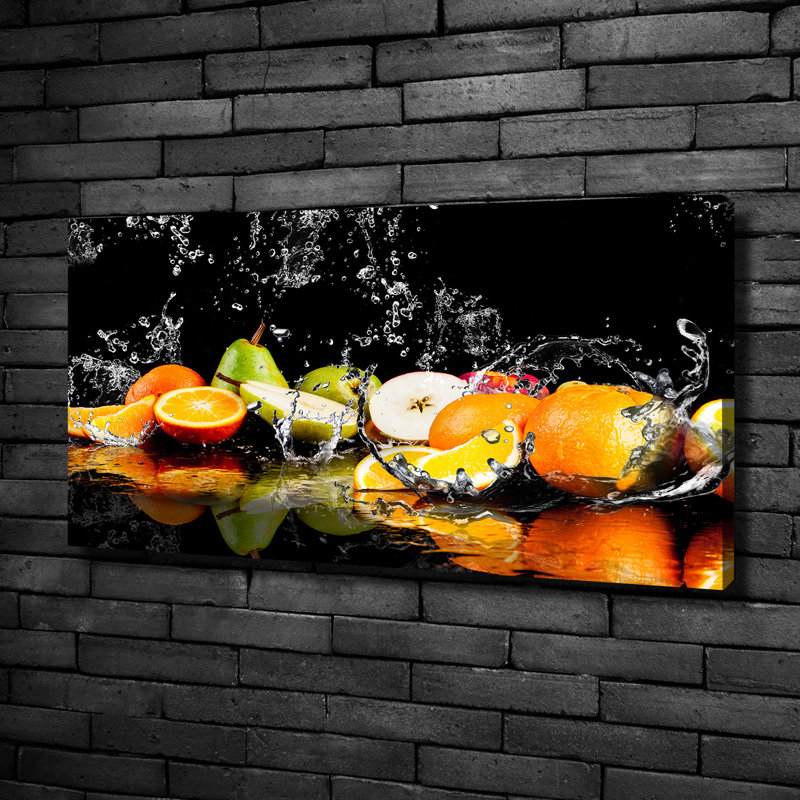 Fruit And Water - Wrapped Canvas Print