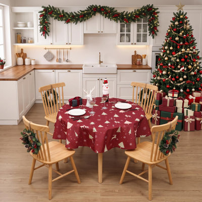 Nappe imperméable à motif de cerf de Noël