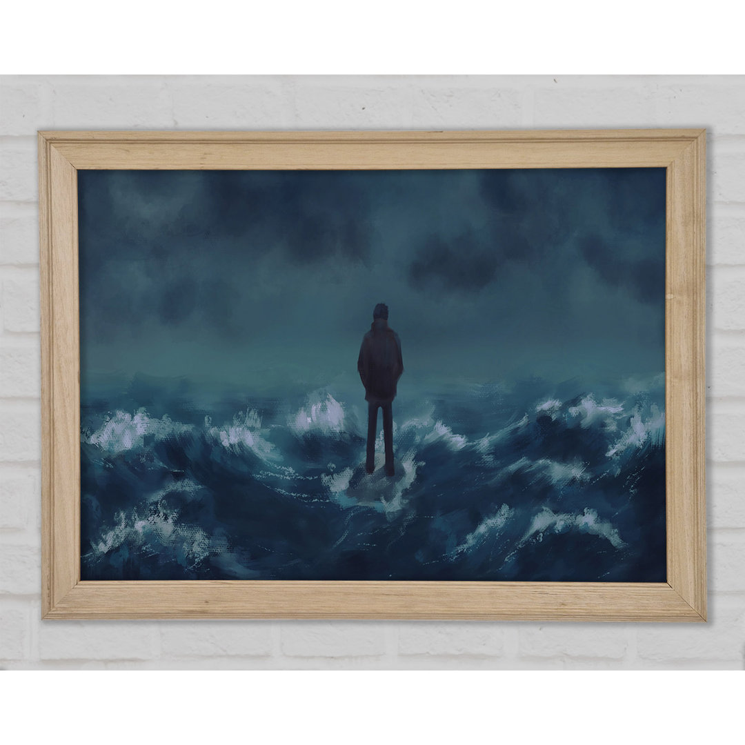 Standing On The Crashing Waves - Einzelne Bilderrahmen Kunstdrucke