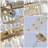 12-Gold adjustable iron crystal Chandeliers