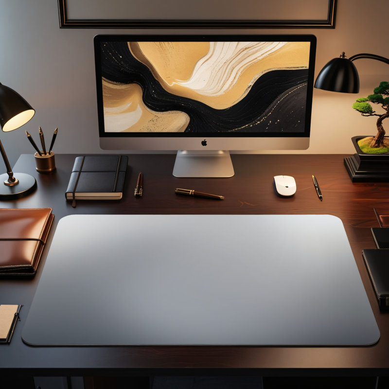 Polyester Desk Pad, 23.6x13.8