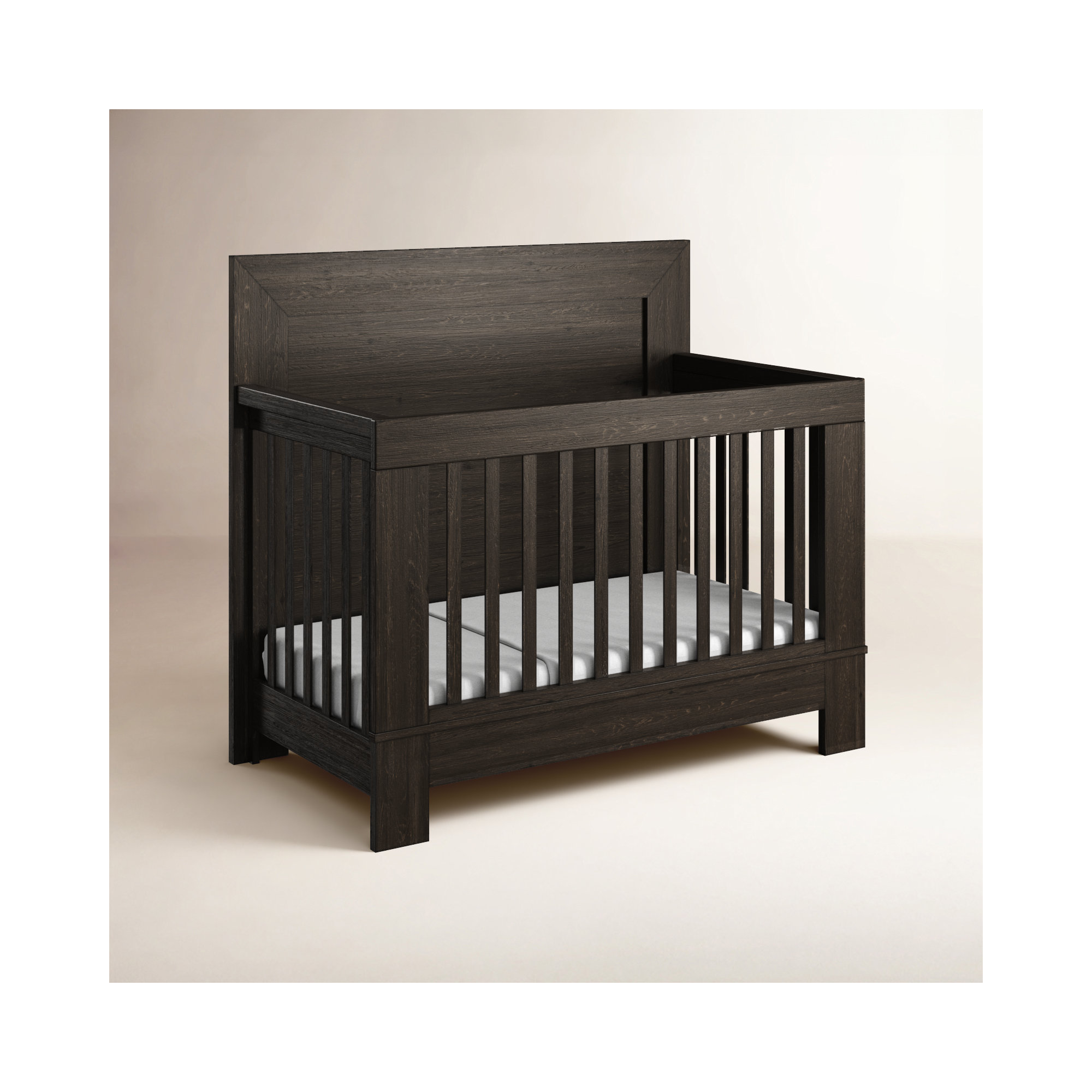 Albie 56" Wide Convertible Crib, Cocoa