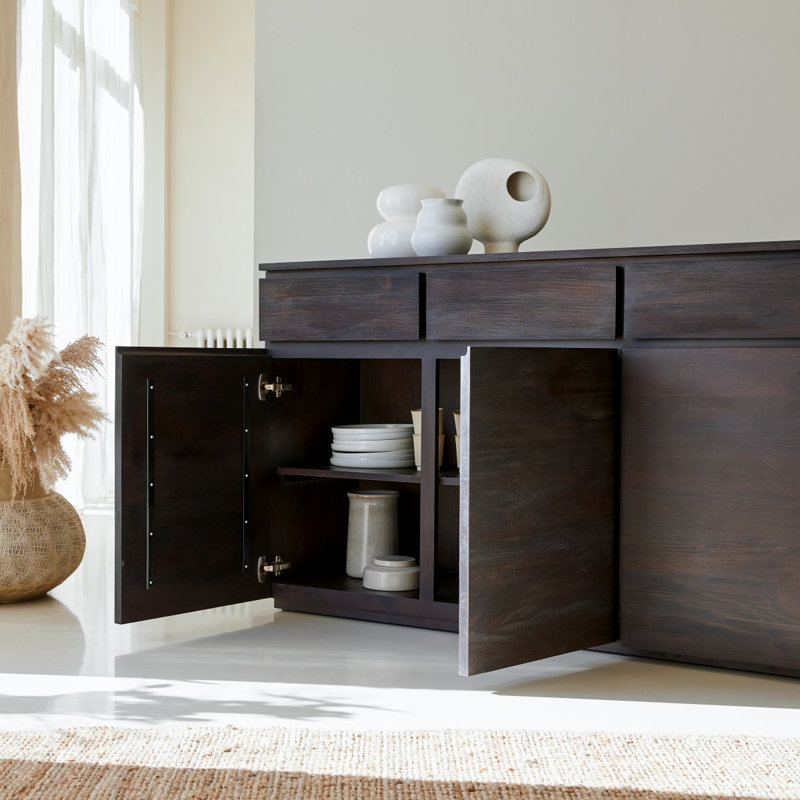 Eva 59.06'' Solid Wood Sideboard