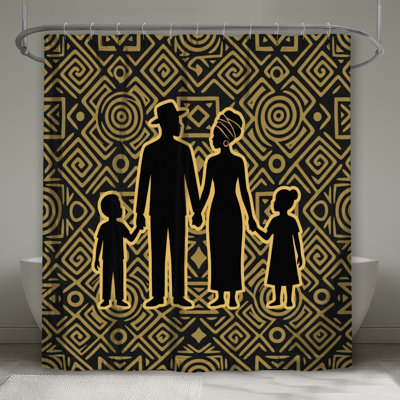 Rideaux de douche silhouette africaine