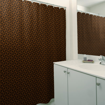 Rideau de douche simple hexagonal classique