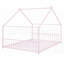 Lit double pleine grandeur en métal - Aucun sommier requis, robuste et robuste Spacieux (L 77,6 po x l 55,5 po x H 57,1 po)-1340846720