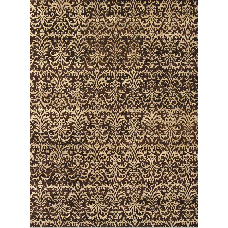 Metro Wool Damask Area Rug