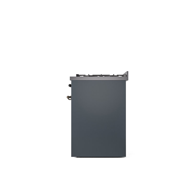 ILVE Nostalgie II 30 in Dual Fuel Range, Blue Gray/Bronze, Natural Gas