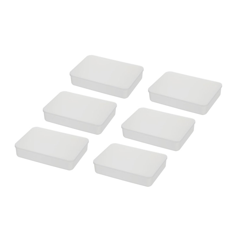 Rebrilliant Plastic Storage Tub & Tote, 3" H x 14.25" W x 10.25" D