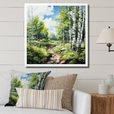 Birch Woods Whispering Winds XI - Forest Wall Art Living Room