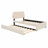 Upholstered Platform Bed With Trundle-1051441037