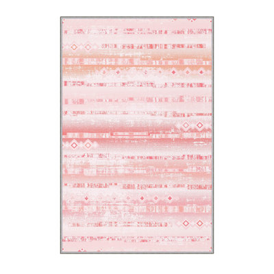 Stylish Hall Carpet (3.3 x 6.6 ft), 1% Polyester, .3 in Pile Height | Antibacterial, PVC Non-Slip Underside | 3D Digital Printing, Machine Washable | Perfect for Entryways & Living Spaces, Durable & Easy Care