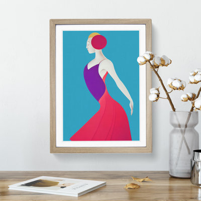 Abstract Dancing Woman No.4 - Wall Art