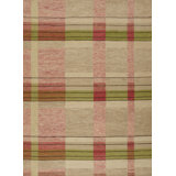 Plaid Area Rug in Brown/Red