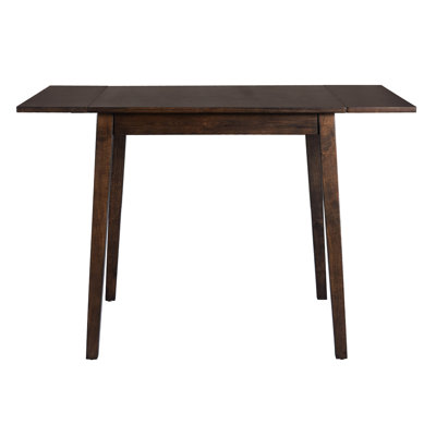 Table de salle à manger extensible pour 4 personnes, l 46,5 po x l 29,9 po x L 30 po avec pieds en bois d'hévéa, espace salon, cuisine, petits espaces au design américain moderne, mobilier de chambre classique