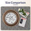 Grande horloge murale contemporaine contemporaine avec thermomètre imperméable, 21 pouces-1975723258