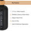 Ensemble de 3 distributeurs de douche noirs rechargeables 17 oz liq. (500 ml)-121447619