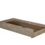 Lit simple avec lit gigogne de style transitionnel, gris chaud brossé au fil de fer, bois massif et placage, conception résiliente pour la chambre à coucher-129943869