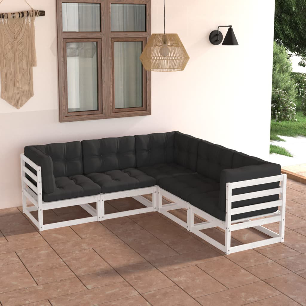 Gartensofa Hughlon mit Kissen