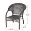 Chaise empilable en osier PE, 1 pièce, pour salle à manger