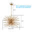 Lustre sphérique Spoutnik 12 lumières Keirrah