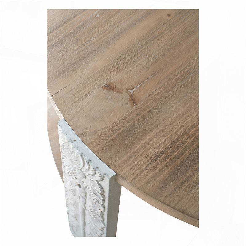 Table basse ronde à deux niveaux