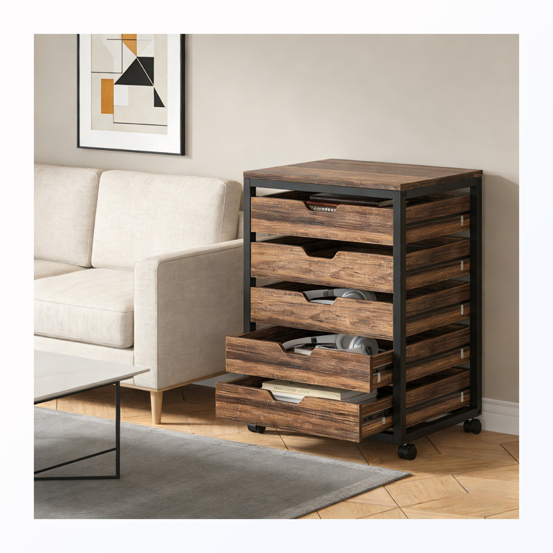Armoire de rangement avec commode à tiroirs