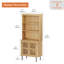 Armoire de rangement pour garde-manger de 72,8 po de hauteur avec armoire réglable-750417486