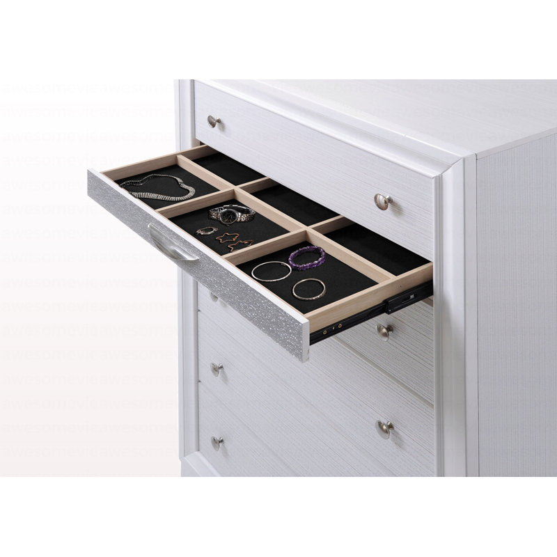 Commode moderne blanche, Blanc