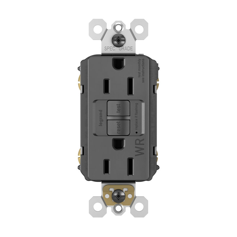 Sortie anti-falsification 15-amp électrique ddft Radiant, Noir