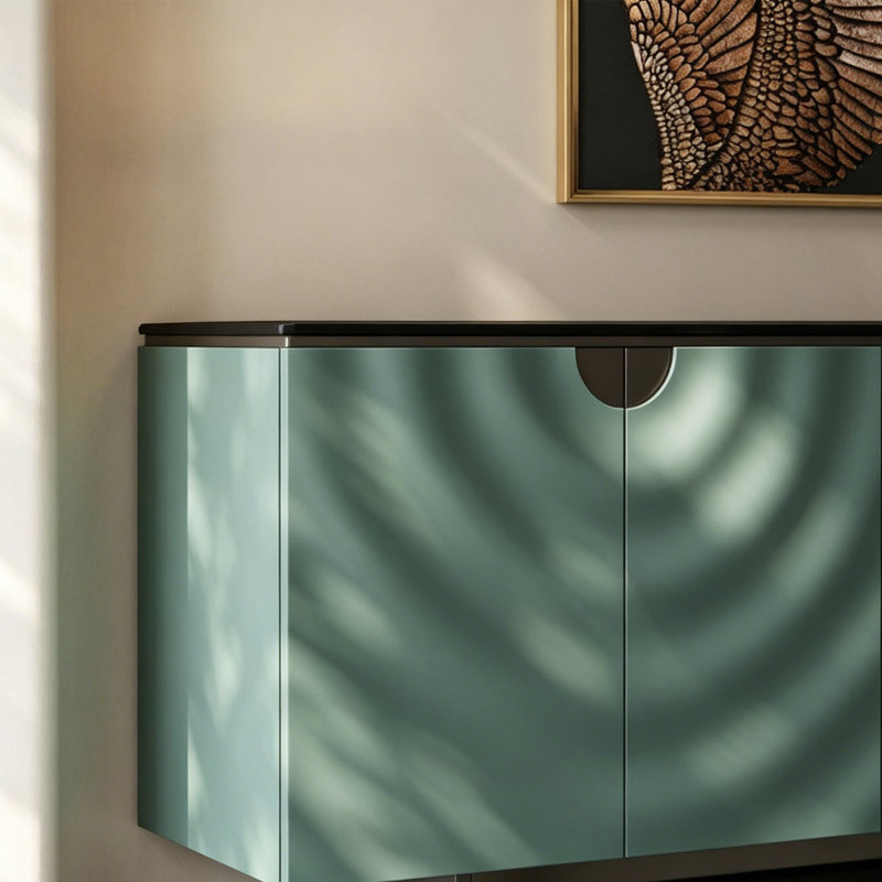 Modern large-capacity sideboard, Green