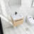 24.09'' Single Bathroom Vanity with Resin Top