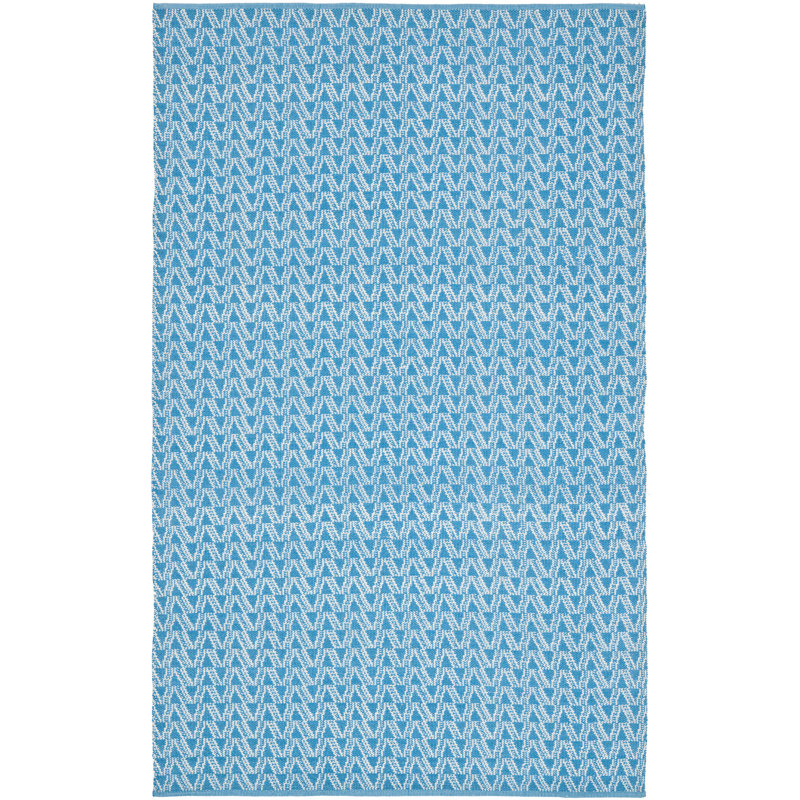Duque Geometric Hand Woven Indoor / Outdoor Area Rug, Rectangle 91 x 152cm