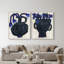 Indigo Vases Set Set by Oliver Gal-497024983-308832839