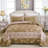 3-Piece Antique Rose Floral Quilt Set Lightweight Soft Microfiber Coverlet with Pillowcases for All Seasons-123121925-123121917