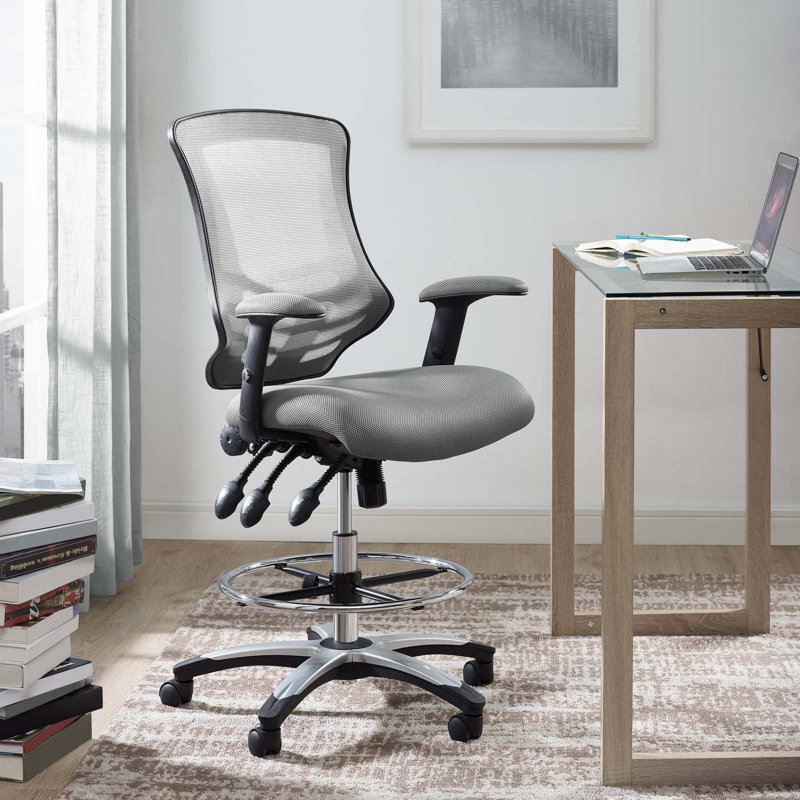 Chaise de dessinateur Calibrate Mesh par Modway, gris