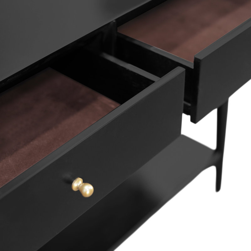 Lexa Williams 42" Console Table, Black