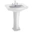 Clayton 34" Pedestal Bathroom Sink with Overflow