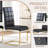 Square Pedestal Dining Set With 4 Luxury Faux Leather Dining Chairs-112246296-112246295