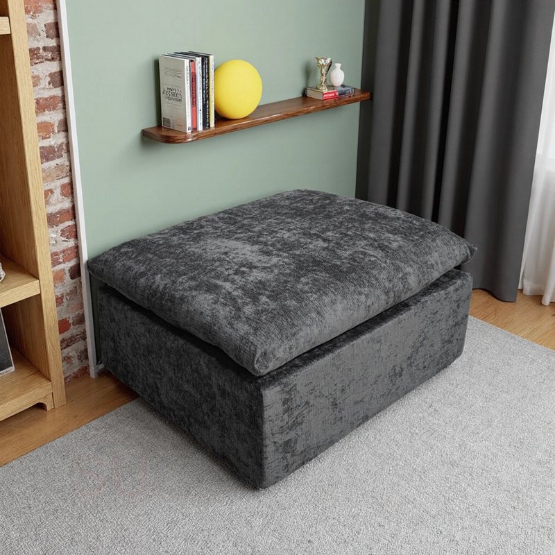 WI-010-1F Ottomans For Bedroom ,Living Room, Gray
