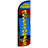 Double Sided 138'' H x 38'' W Polyester Feather Banner