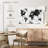 Aliaz Black Ink World Map-107854215