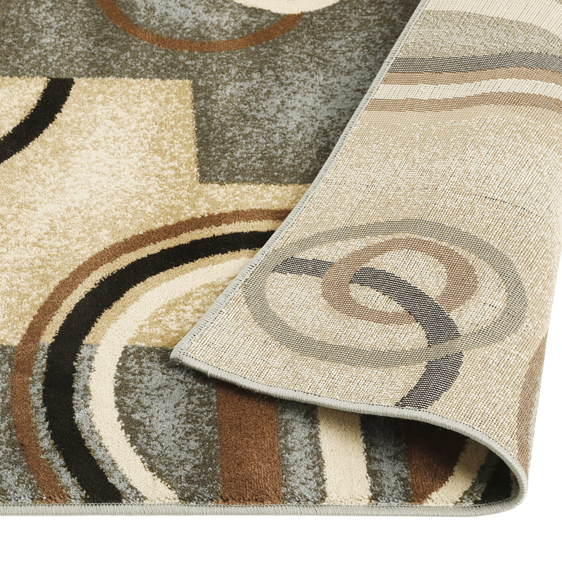 Rihanna Geometric Area Rug, Round 160cm