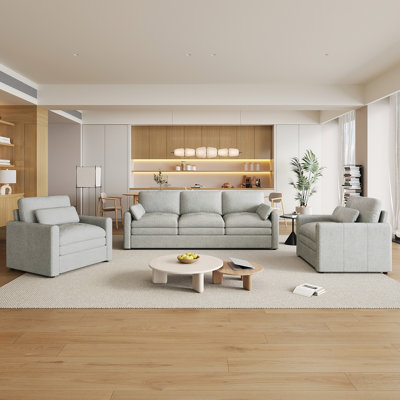 Ensemble de canapé rembourré Cozy surdimensionné Comfy Cloud Sofa