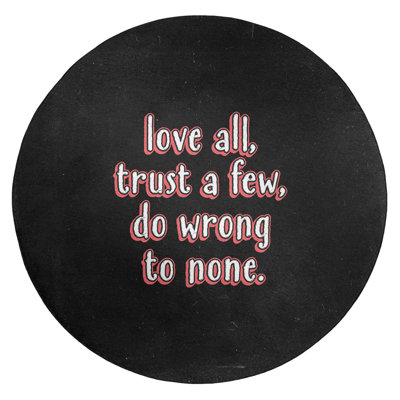 Quotes Chenille Indoor Rug