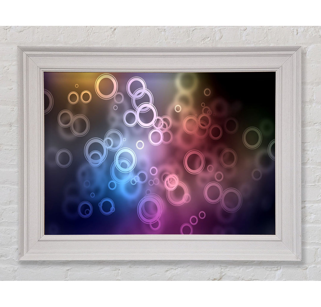 Gerahmtes Leinwandbild Abstract Circle Art