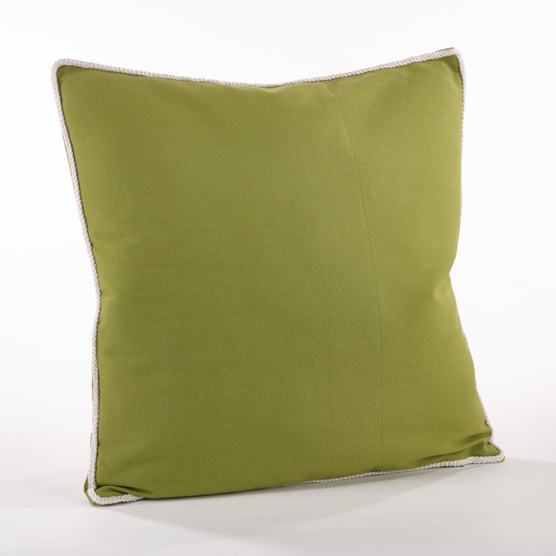 Madalena Collection Cotton Reversible Throw Pillow, Kiwi, Cover Only