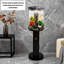 Creative Cylindrical Aquarium Tank with Titanium Alloy Base-2033973930