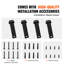 VEVOR Shelf Bracket, 16 x 6 in 4 Pcs, Heavy Duty Floating Shelf Brackets